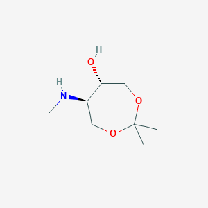 (5S,6R)-2,2-Dimethyl-6-(methylamino)-1,3-dioxepan-5-ol