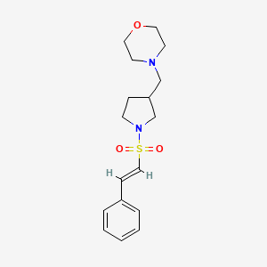 4-[[1-[(E)-2-Phenylethenyl]sulfonylpyrrolidin-3-yl]methyl]morpholine