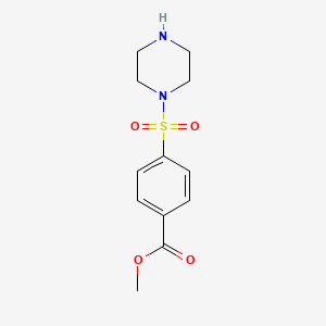 molecular formula C12H16N2O4S B2946430 Methyl 4-(piperazinylsulfonyl)benzoate CAS No. 919063-38-0