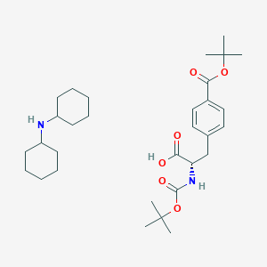 molecular formula C31H50N2O6 B2946438 Boc-P-Carboxy-Phe(Otbu)-OH DCHA CAS No. 214750-69-3; 250611-06-4