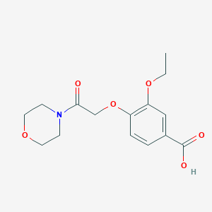 3-Ethoxy-4-(2-morpholin-4-yl-2-oxoethoxy)benzoic acid