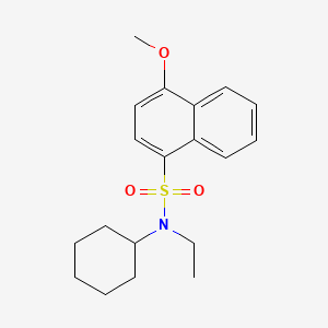 N-cyclohexyl-N-ethyl-4-methoxynaphthalene-1-sulfonamide