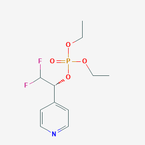 2,2-Difluoro-1-(pyridin-4-yl)ethyl diethyl phosphate