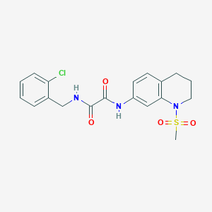 N1-(2-chlorobenzyl)-N2-(1-(methylsulfonyl)-1,2,3,4-tetrahydroquinolin-7-yl)oxalamide