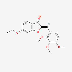 molecular formula C20H20O6 B2946455 (Z)-6-ethoxy-2-(2,3,4-trimethoxybenzylidene)benzofuran-3(2H)-one CAS No. 620547-14-0