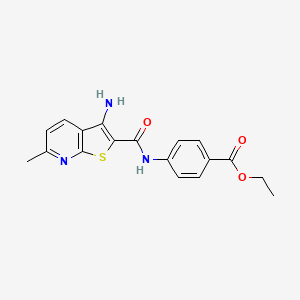 Ethyl 4-(3-amino-6-methylthieno[2,3-b]pyridine-2-carboxamido)benzoate