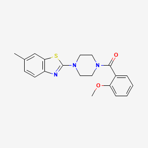 (2-Methoxyphenyl)(4-(6-methylbenzo[d]thiazol-2-yl)piperazin-1-yl)methanone