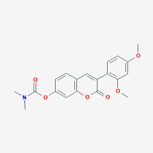 molecular formula C20H19NO6 B2946498 3-(2,4-dimethoxyphenyl)-2-oxo-2H-chromen-7-yl dimethylcarbamate CAS No. 864751-63-3