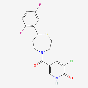 (5-Chloro-6-hydroxypyridin-3-yl)(7-(2,5-difluorophenyl)-1,4-thiazepan-4-yl)methanone