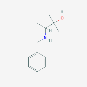 molecular formula C12H19NO B2946506 3-(Benzylamino)-2-methylbutan-2-ol CAS No. 63557-73-3