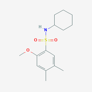 N-cyclohexyl-2-methoxy-4,5-dimethylbenzenesulfonamide