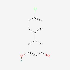 molecular formula C12H11ClO2 B2946513 5-(4-Chlorophenyl)-3-hydroxycyclohex-2-en-1-one CAS No. 27463-38-3; 373370-03-7