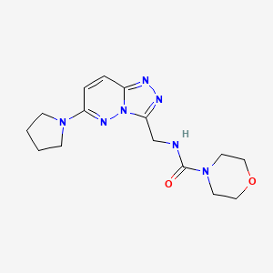 molecular formula C15H21N7O2 B2946528 N-((6-(pyrrolidin-1-yl)-[1,2,4]triazolo[4,3-b]pyridazin-3-yl)methyl)morpholine-4-carboxamide CAS No. 2034370-93-7
