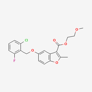 2-Methoxyethyl 5-[(2-chloro-6-fluorophenyl)methoxy]-2-methyl-1-benzofuran-3-carboxylate