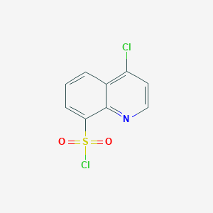 molecular formula C9H5Cl2NO2S B2946566 4-Chloroquinoline-8-sulfonyl chloride CAS No. 66533-26-4