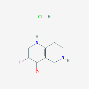 3-Iodo-5,6,7,8-tetrahydro-1,6-naphthyridin-4(1H)-one hydrochloride