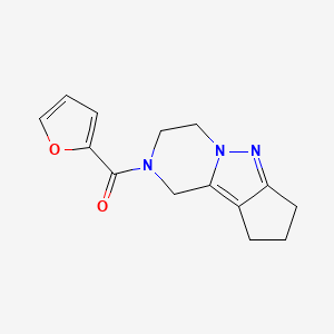 11-(furan-2-carbonyl)-7,8,11-triazatricyclo[6.4.0.0^{2,6}]dodeca-1,6-diene