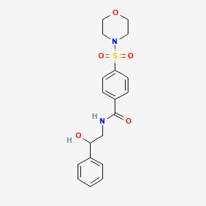 molecular formula C19H22N2O5S B2946598 N-(2-羟基-2-苯乙基)-4-(吗啉磺酰基)苯甲酰胺 CAS No. 496777-13-0