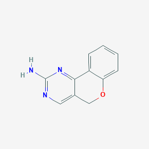 molecular formula C11H9N3O B2946602 5H-chromeno[4,3-d]pyrimidin-2-amine CAS No. 109466-23-1