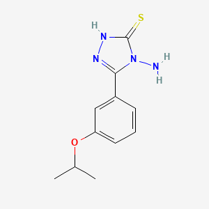 4-amino-5-[3-(propan-2-yloxy)phenyl]-4H-1,2,4-triazole-3-thiol