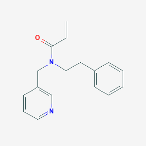 molecular formula C17H18N2O B2946622 N-(2-Phenylethyl)-N-(pyridin-3-ylmethyl)prop-2-enamide CAS No. 2411254-22-1