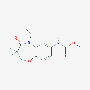 Methyl (5-ethyl-3,3-dimethyl-4-oxo-2,3,4,5-tetrahydrobenzo[b][1,4]oxazepin-7-yl)carbamate