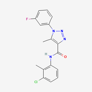 N-(3-chloro-2-methylphenyl)-1-(3-fluorophenyl)-5-methyl-1H-1,2,3-triazole-4-carboxamide