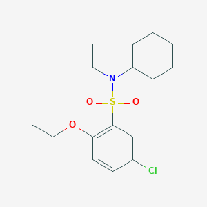 5-chloro-N-cyclohexyl-2-ethoxy-N-ethylbenzene-1-sulfonamide