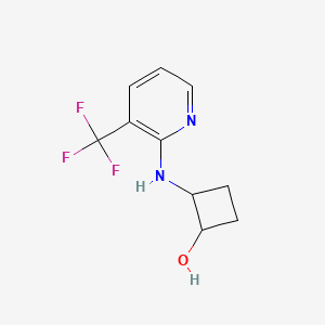 2-{[3-(Trifluoromethyl)pyridin-2-yl]amino}cyclobutan-1-ol