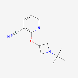 2-[(1-Tert-butylazetidin-3-yl)oxy]pyridine-3-carbonitrile
