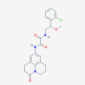 N-[2-(2-Chlorophenyl)-2-methoxyethyl]-N'-(2-oxo-1-azatricyclo[7.3.1.05,13]trideca-5,7,9(13)-trien-7-yl)oxamide