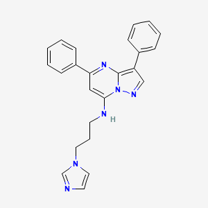 N-[3-(1H-imidazol-1-yl)propyl]-3,5-diphenylpyrazolo[1,5-a]pyrimidin-7-amine