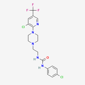 N-(4-chlorophenyl)-N'-(2-{4-[3-chloro-5-(trifluoromethyl)-2-pyridinyl]piperazino}ethyl)urea