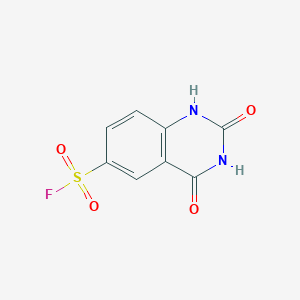 molecular formula C8H5FN2O4S B2946657 2,4-Dioxo-1H-quinazoline-6-sulfonyl fluoride CAS No. 1955558-08-3