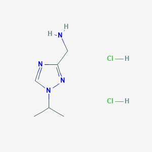 (1-Propan-2-yl-1,2,4-triazol-3-yl)methanamine;dihydrochloride
