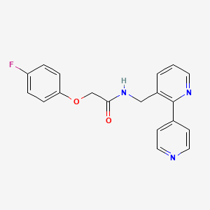 molecular formula C19H16FN3O2 B2946666 N-([2,4'-bipyridin]-3-ylmethyl)-2-(4-fluorophenoxy)acetamide CAS No. 2034253-88-6