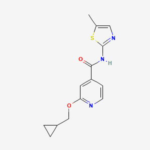 2-(cyclopropylmethoxy)-N-(5-methylthiazol-2-yl)isonicotinamide