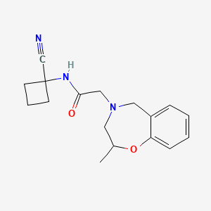 N-(1-Cyanocyclobutyl)-2-(2-methyl-3,5-dihydro-2H-1,4-benzoxazepin-4-yl)acetamide