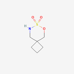 molecular formula C6H11NO3S B2946672 6-Oxa-7lambda6-thia-8-azaspiro[3.5]nonane 7,7-dioxide CAS No. 2305252-60-0