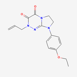 molecular formula C16H18N4O3 B2946676 2-allyl-8-(4-ethoxyphenyl)-7,8-dihydroimidazo[2,1-c][1,2,4]triazine-3,4(2H,6H)-dione CAS No. 941959-71-3