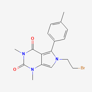 6-(2-bromoethyl)-1,3-dimethyl-5-(4-methylphenyl)-1H-pyrrolo[3,4-d]pyrimidine-2,4(3H,6H)-dione