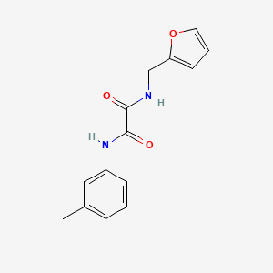 N'-(3,4-dimethylphenyl)-N-[(furan-2-yl)methyl]ethanediamide