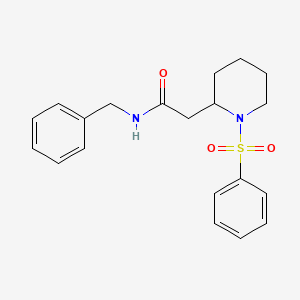 N-benzyl-2-(1-(phenylsulfonyl)piperidin-2-yl)acetamide
