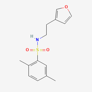 N-(2-(furan-3-yl)ethyl)-2,5-dimethylbenzenesulfonamide