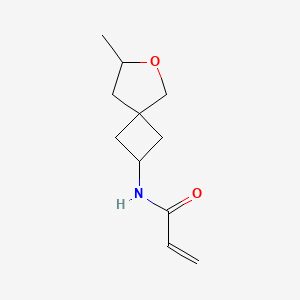 molecular formula C11H17NO2 B2946732 N-(7-Methyl-6-oxaspiro[3.4]octan-2-yl)prop-2-enamide CAS No. 2224209-48-5