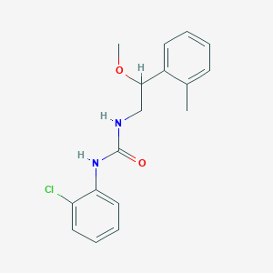 molecular formula C17H19ClN2O2 B2946733 1-(2-Chlorophenyl)-3-(2-methoxy-2-(o-tolyl)ethyl)urea CAS No. 1797893-19-6