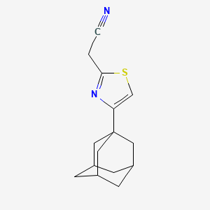 [4-(1-Adamantyl)-1,3-thiazol-2-yl]acetonitrile