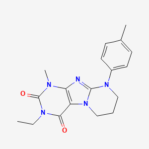 3-ethyl-1-methyl-9-(4-methylphenyl)-7,8-dihydro-6H-purino[7,8-a]pyrimidine-2,4-dione