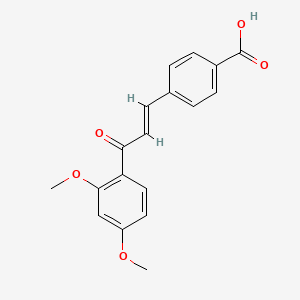(E)-4-(3-(2,4-dimethoxyphenyl)-3-oxoprop-1-en-1-yl)benzoic acid