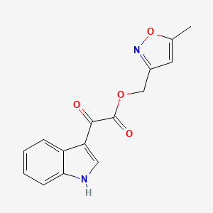 (5-methyl-1,2-oxazol-3-yl)methyl 2-(1H-indol-3-yl)-2-oxoacetate